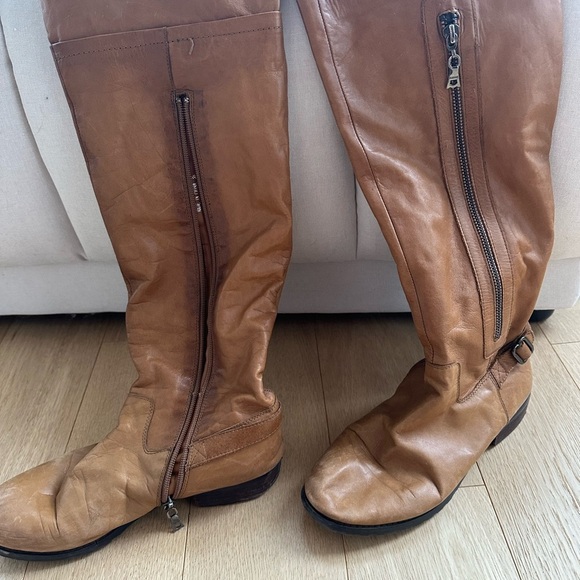 Rudsak Cognac Leather Boots 38 - Picture 1 of 3